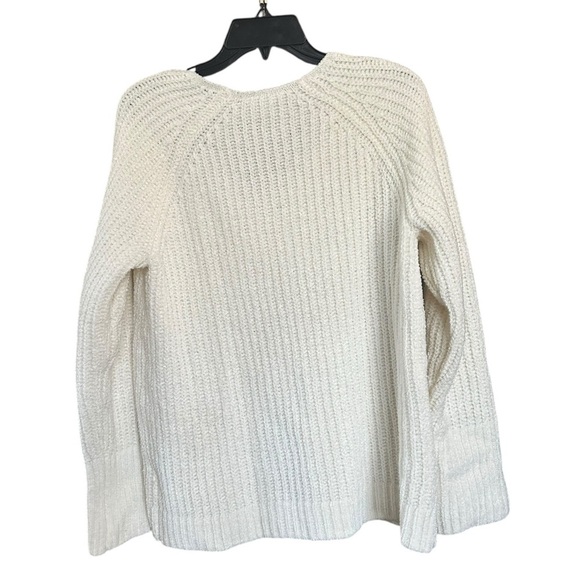 Luck Brand Women's Vanilla V-Neck Chenille Sweater - Picture 5 of 7